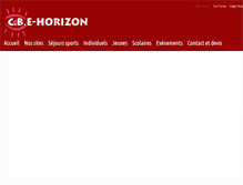 Tablet Screenshot of cbe-horizon.fr